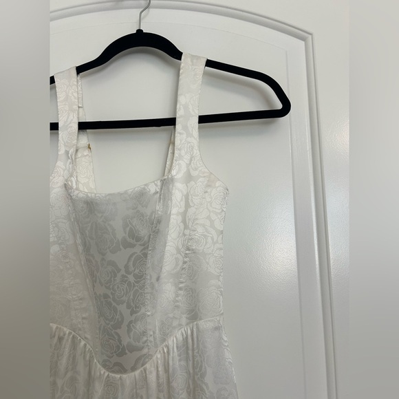 SHOW ME YOUR MUMU Weddings Nina Midi Dress Luxe White Rose Size Small NWOT $218 - Picture 9 of 15